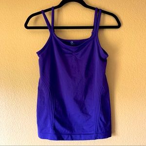 GapFit Purple Seamless Double Strapped Brami - Small